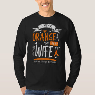 Camiseta Eu Visto Laranja Para A Minha Esposa Sra. Múltipla