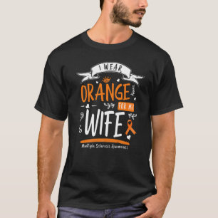 Camiseta Eu Visto Laranja Para A Minha Esposa Sra. Múltipla