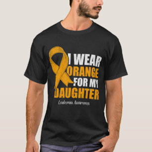 Camiseta Eu Visto Laranja Para A Minha Filha Sensibilização