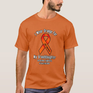 Camiseta Eu visto laranja para a minha neta