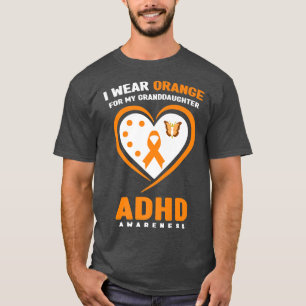 Camiseta Eu Visto Laranja Para A Minha neta Sensibilização 