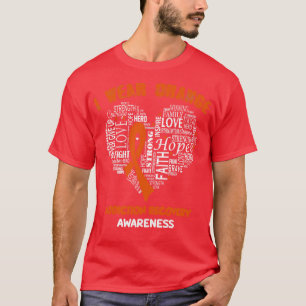 Camiseta Eu Visto Laranja Para A Sensibilização Para A Recu