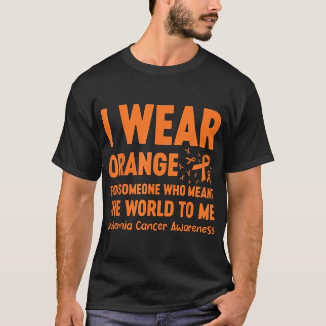 Camiseta Eu Visto Laranja Para Alguém Que Quer Dizer O Mund (Frente)
