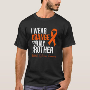 Camiseta Eu Visto Laranja Para Meu Irmão MS Warrior Multipl