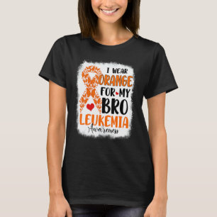 Camiseta Eu Visto Laranja Para Meu Mês De Consciência Da Le