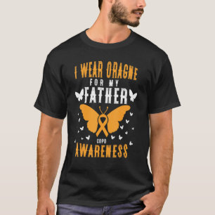 Camiseta Eu Visto Laranja Para Meu Pai. Consciência Copd 1