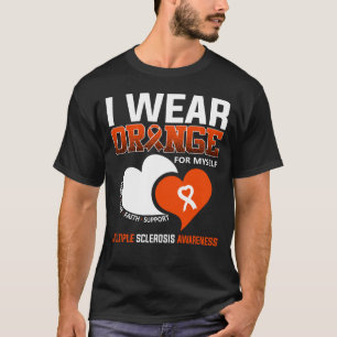 Camiseta Eu Visto Laranja Para Mim Mesma Esclerose Múltipla