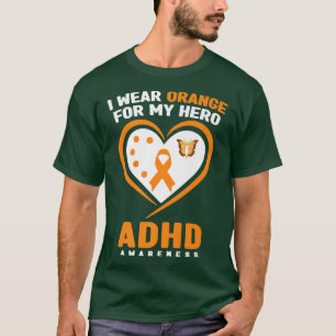 Camiseta Eu Visto Laranja Para Minha Consciência Hero DDA M