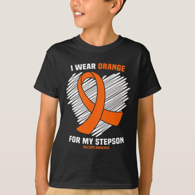 Camiseta Eu Visto Laranja Para Minha Consciência Stepson RS (Frente)