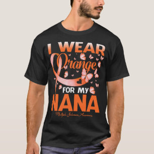 Camiseta Eu Visto Laranja Para Minha Esclerose Múltipla Da