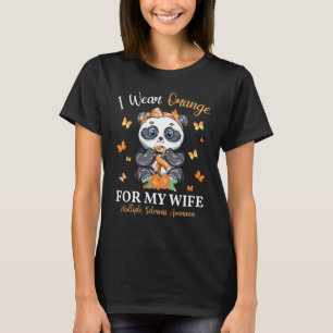 Camiseta Eu Visto Laranja Para Minha Esposa Com Esclerose M