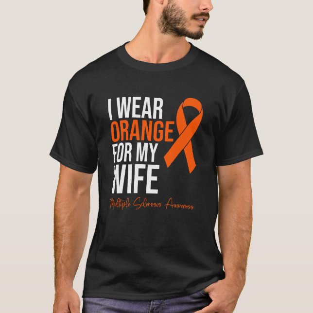 Camiseta Eu Visto Laranja Para Minha Esposa MS Warrior Mult (Frente)