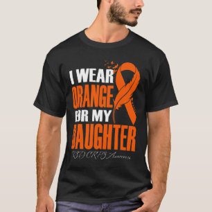 Camiseta Eu Visto Laranja Para Minha Filha Rsd Crps Consciê