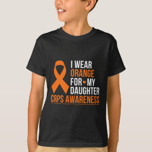 Camiseta Eu Visto Laranja Para Minha Filha Rsd Crps Consciê