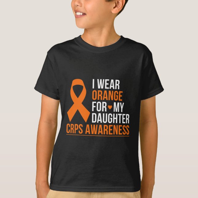 Camiseta Eu Visto Laranja Para Minha Filha Rsd Crps Consciê (Frente)