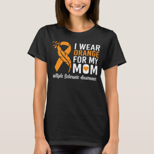 Camiseta Eu Visto Laranja Para Minha Mãe Esclerose Múltipla
