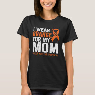 Camiseta Eu Visto Laranja Para Minha Mãe Esclerose Múltipla