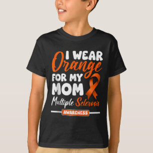 Camiseta Eu Visto Laranja Para Minha Mãe Esclerose Múltipla