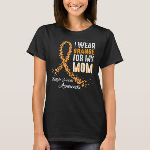 Camiseta Eu Visto Laranja Para Minha Mãe Esclerose Múltipla