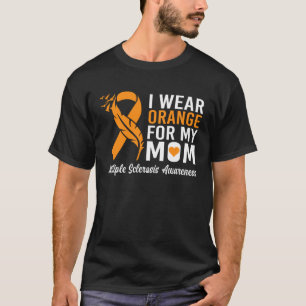 Camiseta Eu Visto Laranja Para Minha Mãe Esclerose Múltipla