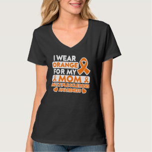 Camiseta Eu Visto Laranja Para Minha Mãe Esclerose Múltipla