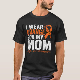 Camiseta Eu Visto Laranja Para Minha Mãe Esclerose Múltipla