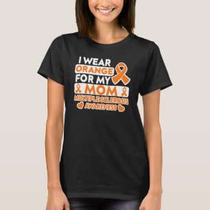 Camiseta Eu Visto Laranja Para Minha Mãe Esclerose Múltipla