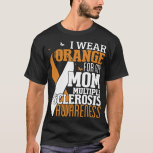 Camiseta Eu Visto Laranja Para Minha Mãe Esclerose Múltipla