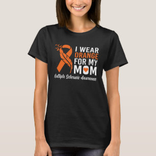 Camiseta Eu Visto Laranja Para Minha Mãe Esclerose Múltipla