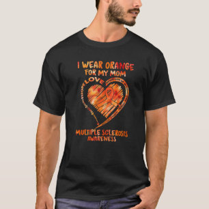 Camiseta Eu Visto Laranja Para Minha Mãe Esclerose Múltipla