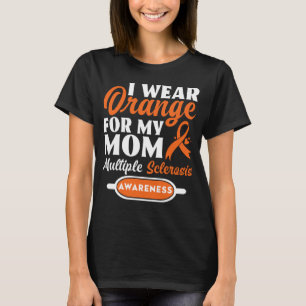 Camiseta Eu Visto Laranja Para Minha Mãe Esclerose Múltipla