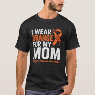 Camiseta Eu Visto Laranja Para Minha Mãe Esclerose Múltipla