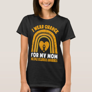 Camiseta Eu Visto Laranja Para Minha Mãe Esclerose Múltipla