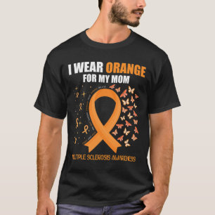 Camiseta Eu Visto Laranja Para Minha Mãe Esclerose Múltipla