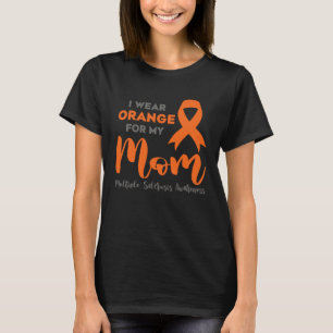 Camiseta Eu Visto Laranja Para Minha Mãe Esclerose Múltipla