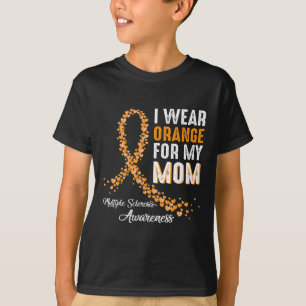 Camiseta Eu Visto Laranja Para Minha Mãe Esclerose Múltipla