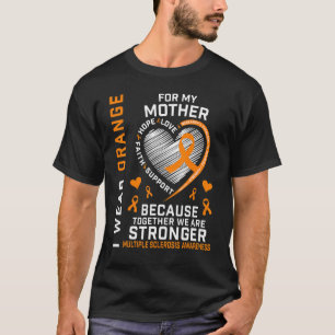 Camiseta Eu Visto Laranja Para Minha Mãe Esclerose Múltipla