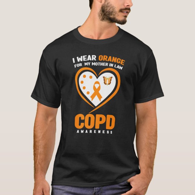 Camiseta Eu Visto Laranja Para Minha Mãe Na Consciência da  (Frente)