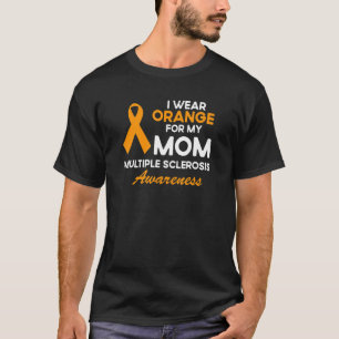 Camiseta Eu Visto Laranja Para Minha Mãe Sra. Sensibilizaçã