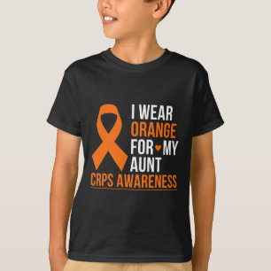 Camiseta Eu Visto Laranja Para Minha Tia Rsd Crps Mês De Co
