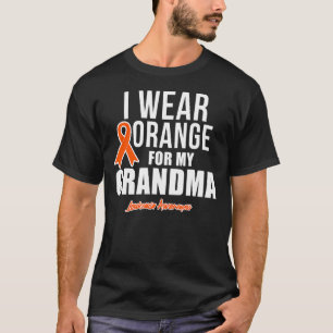 Camiseta Eu Visto Laranja Para Minha Vovó Sensibilização Pa
