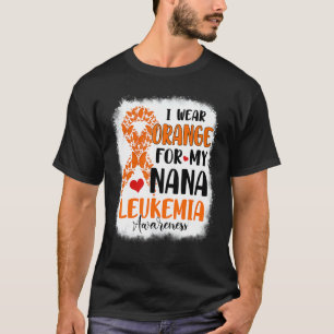 Camiseta Eu Visto Laranja Para O Mês De Consciência Da Leuc