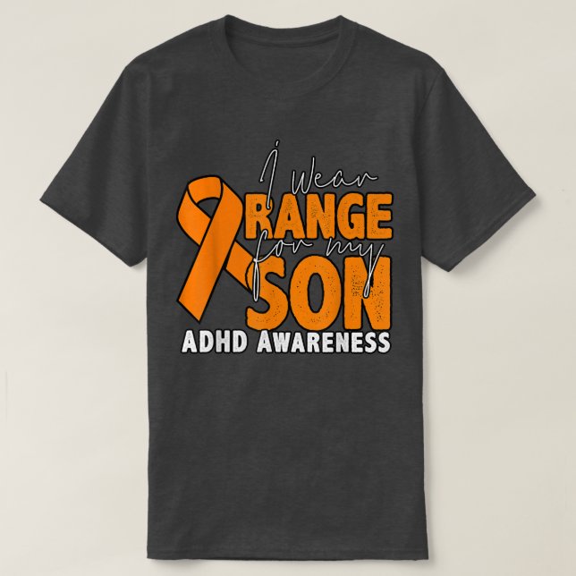 Camiseta Eu Visto Laranja Para O Meu Filho (Frente do Design)