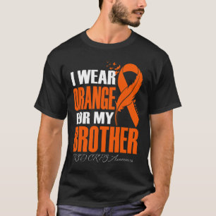 Camiseta Eu Visto Laranja Para O Meu Irmão Rsd Crps Sensibi