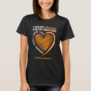 Camiseta Eu Visto Laranja Para O Meu Irmão Sensibilizar A L