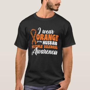 Camiseta Eu Visto Laranja Para O Meu Pai Esclerose Múltipla