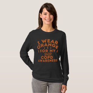 Camiseta Eu Visto Laranja Para O Meu Pai Personalizar A Con