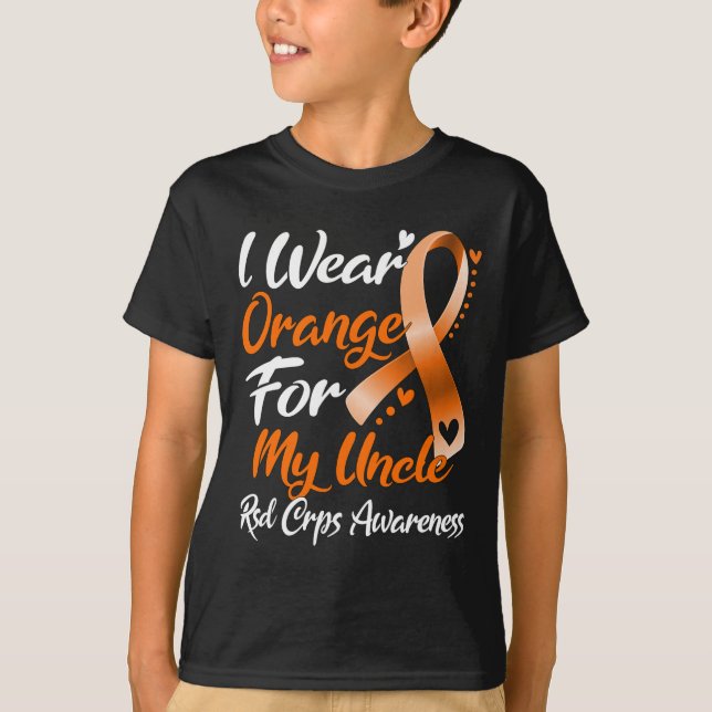 Camiseta Eu Visto Laranja Para O Meu Tio Rsd Crps Consciênc (Frente)