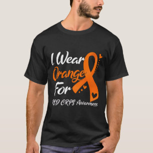 Camiseta Eu Visto Laranja Para Sensibilização Do Rsd Crps 1