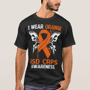 Camiseta Eu Visto Laranja Para Sensibilização RSD CRPS